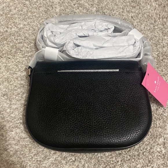 HP 11/24! NWT Kate Spade Leila Mini Flap Crossbody in Black - Picture 7 of 9